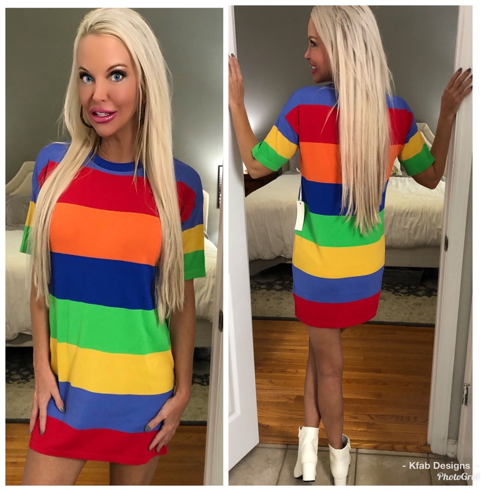 πLAST 1! πColor Block Super Soft Dress - Picture 2 of 7